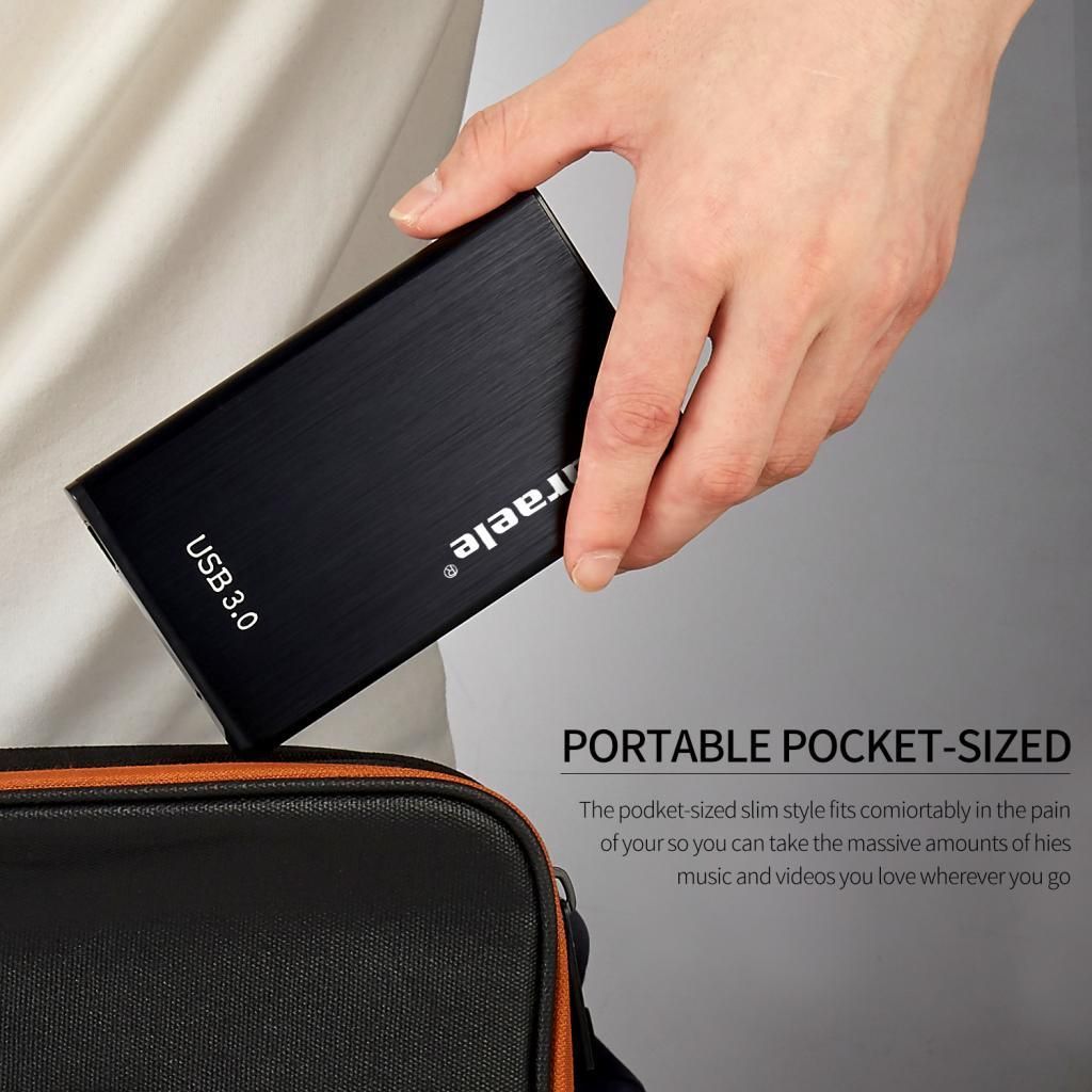 500 GB Slim Portable External Hard Drive  USB 3.0