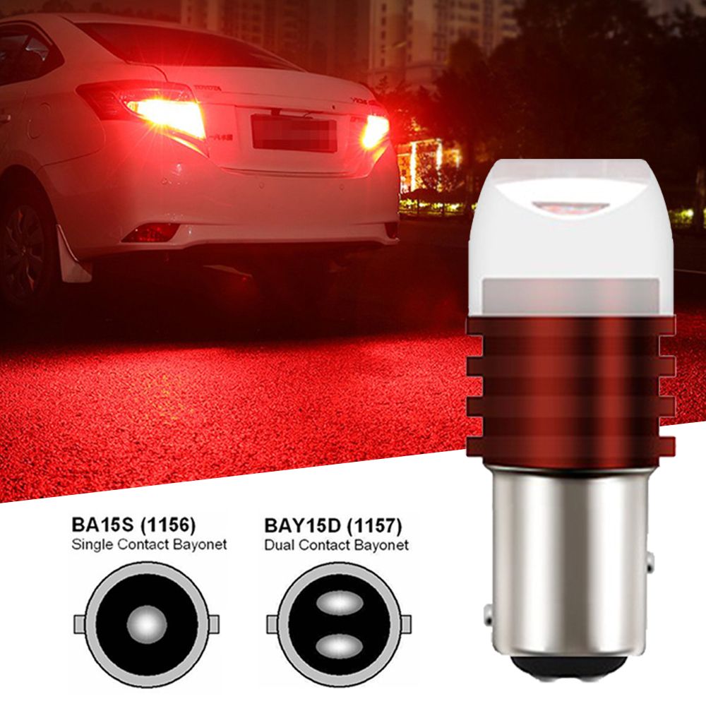 1PCS 1156 1157 T20 Car LED Signal Brake Light Backup Lighting Red Flash Strobe Lamp Parking Reverse