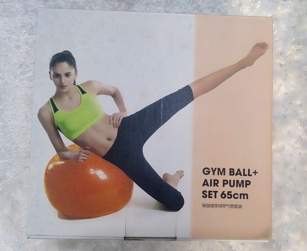Gym Ball Plus Air Pump Set 65cm For Fitness And Yoga