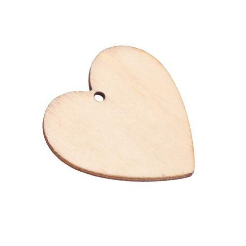 Blank Wooden Heart Embellishments For Crafts Pack