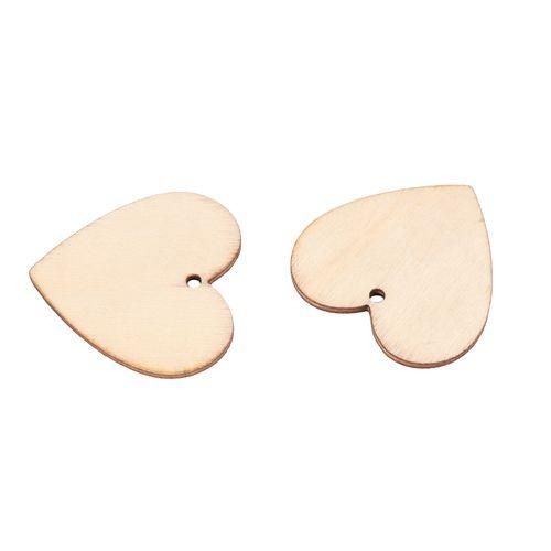 Blank Wooden Heart Embellishments For Crafts Pack