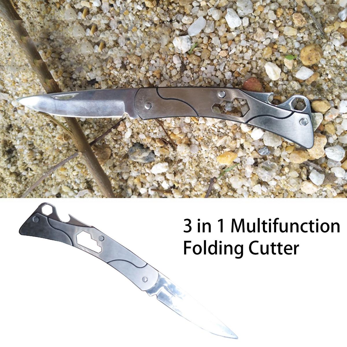 Foldable Comfortable Grip Camping Stainless Steel