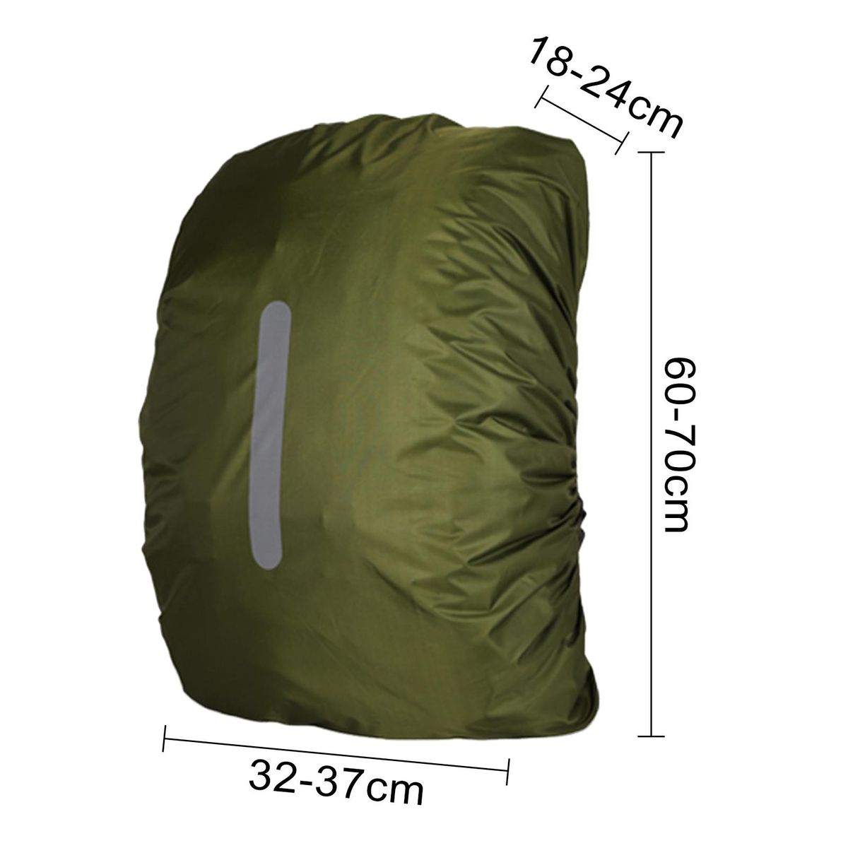 Rainproof Backpack Cover Rainguard Waterproof Backpack for School Army Green