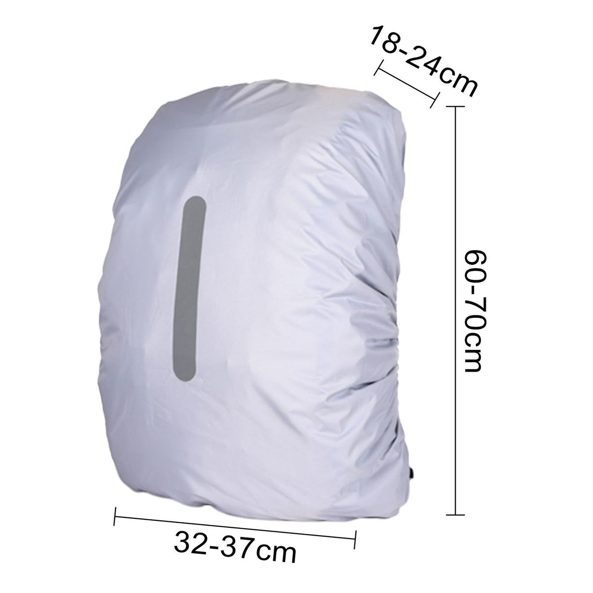 Anti-theft Backpack Cover Rainguard Waterproof Backpack for School White