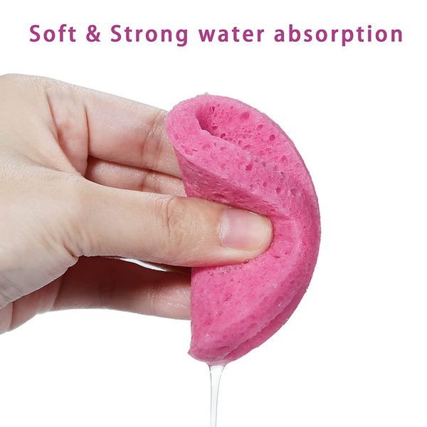 2/5/10/20 Pcs Face Round Makeup Remover Tool Natural Wood Pulp Sponge Cellulose Compress Cosmetic Puff Facial Washing Sponge ACU