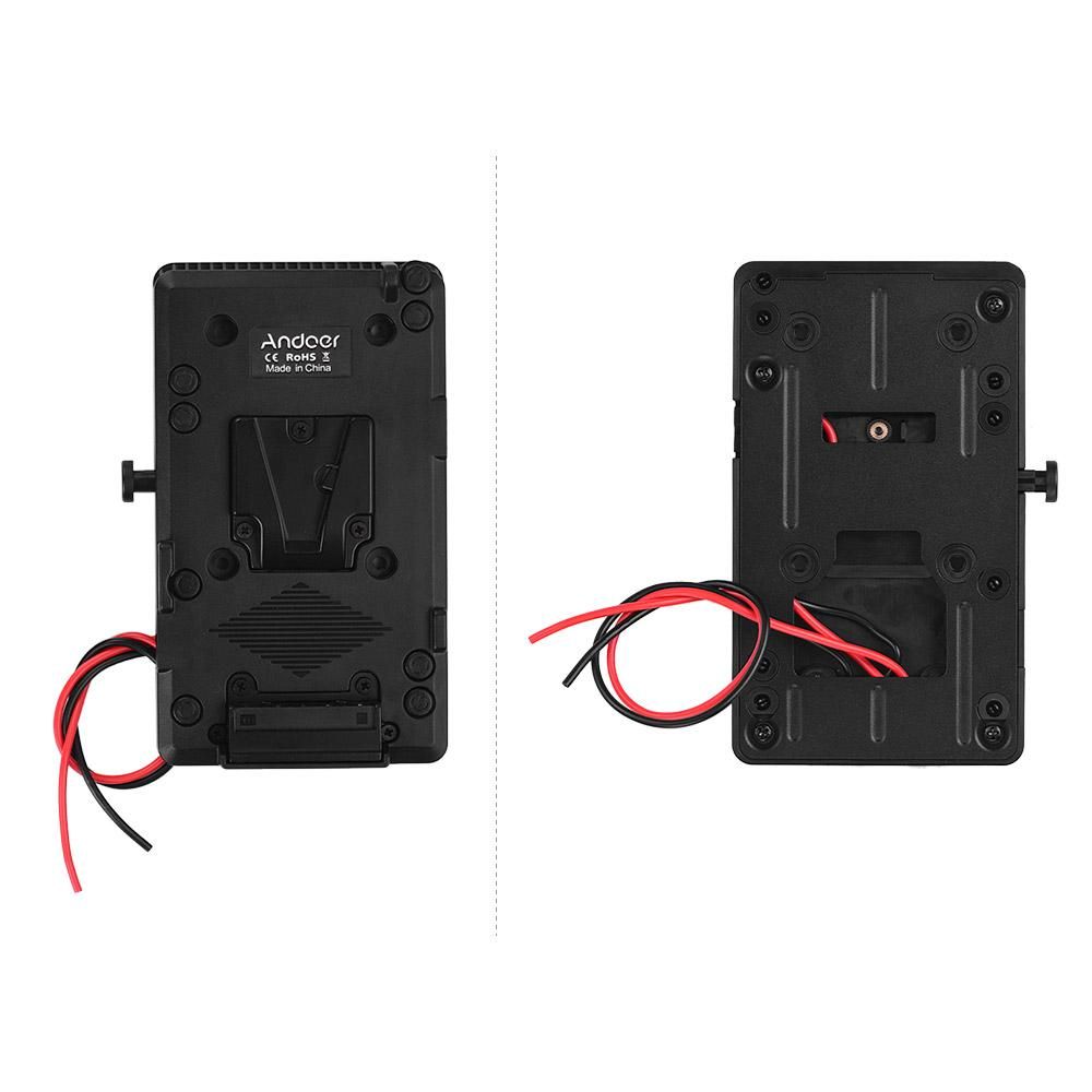 Andoer Back Pack Plate Adapter with D-tap Output for Sony V-Mount V-Lock Battery External for DSLR Camera Camcorder Video Light