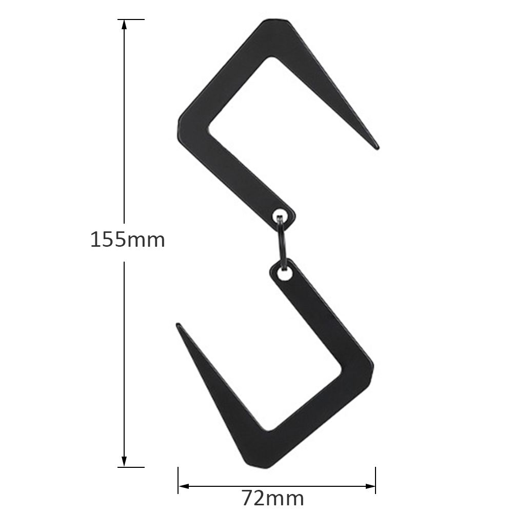 4 PCS Outdoor Camping Two Way Storage Hook Stainless Steel