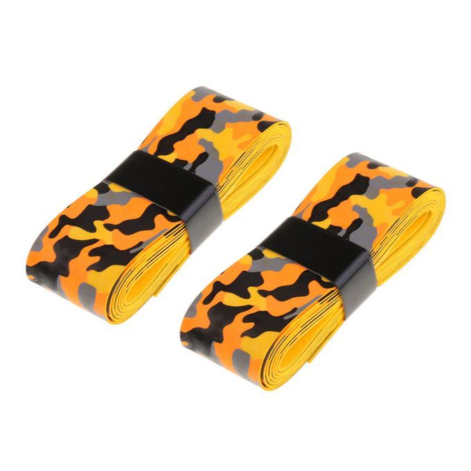 Antislip  Tennis Badminton Bat Racket Overgrip Yellow And Orange