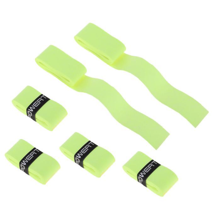 6Pcs Anti-slip Tennis Badminton Racket Bike Bar Tape Fluo Yellow