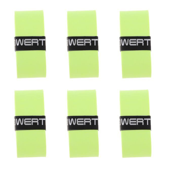 6Pcs Anti-slip Tennis Badminton Racket Bike Bar Tape Fluo Yellow