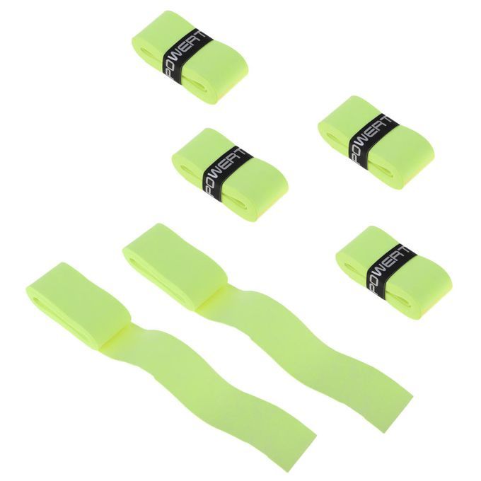 6Pcs Anti-slip Tennis Badminton Racket Bike Bar Tape Fluo Yellow