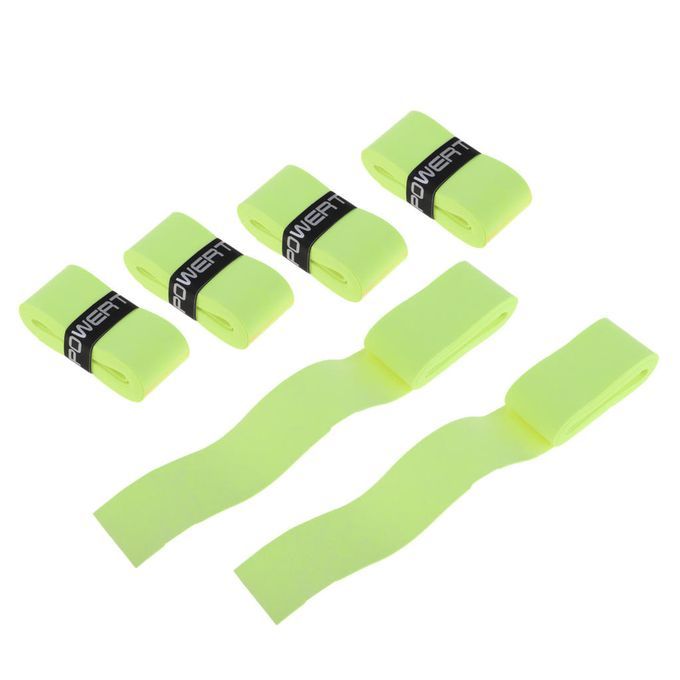 6Pcs Anti-slip Tennis Badminton Racket Bike Bar Tape Fluo Yellow