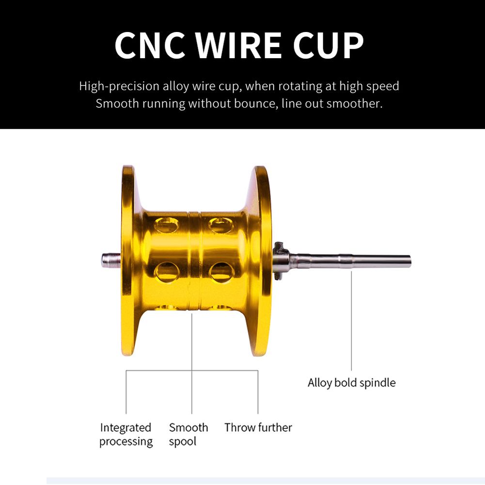 Bait Casting Fishing Reel 7.2:1 Line Spool Long Ca