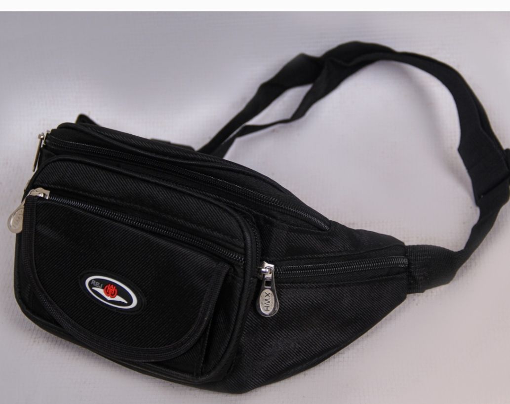 Waist Bag For Unisex Running Waist Pocket Black