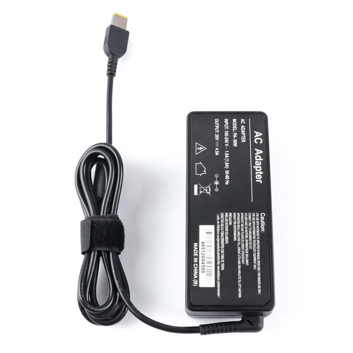 90W Computer Charger 20V 4.5A Square Mouth Laptop Power