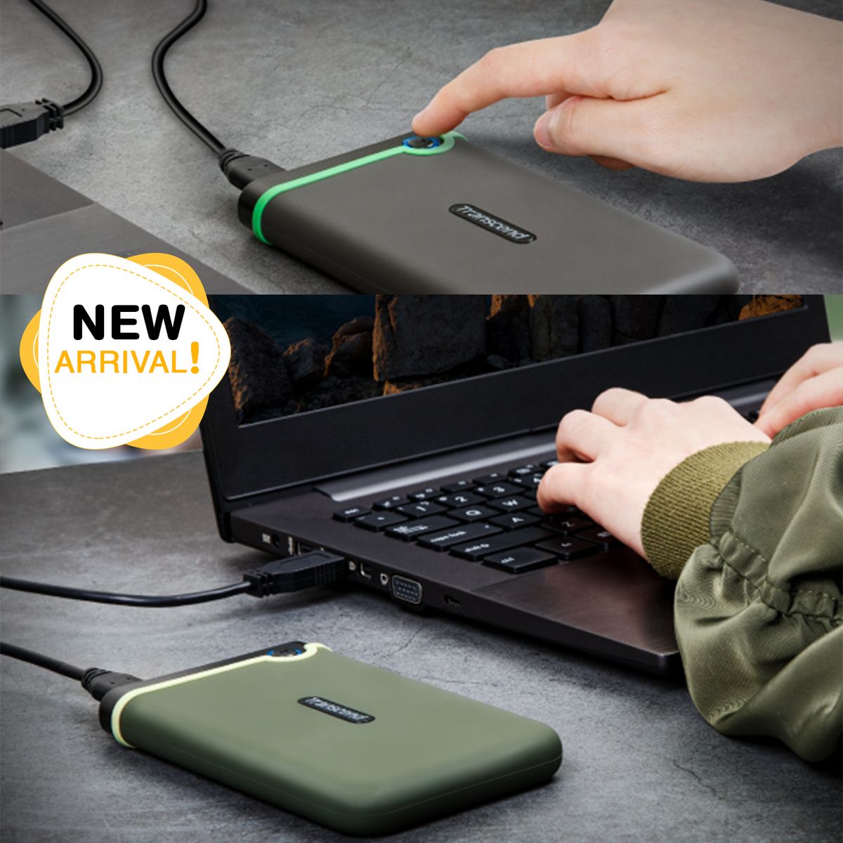 2TB USB 3.1 StoreJet Shock Resistant Portable Hard Drive