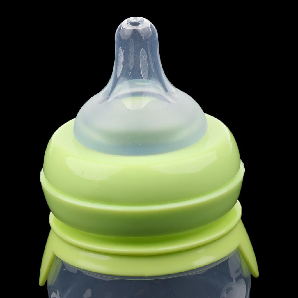 BFA  Baby Toddler Food Dispensing Feeding Spoon Silicone Feeding Green