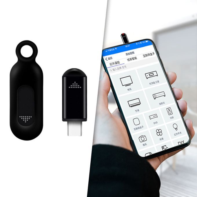 Wireless Remote Control App Micro USB Interface Plug And Type-C Black