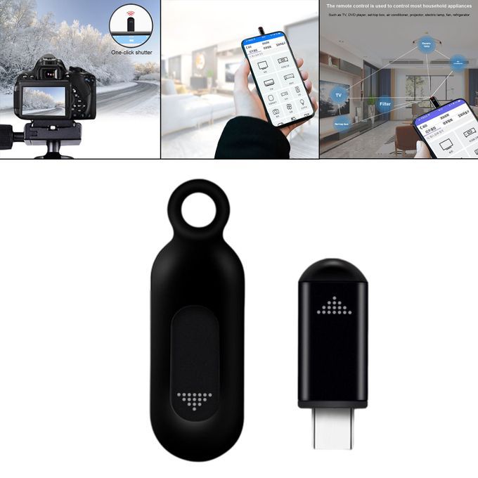 Wireless Remote Control App Micro USB Interface Plug And Type-C Black