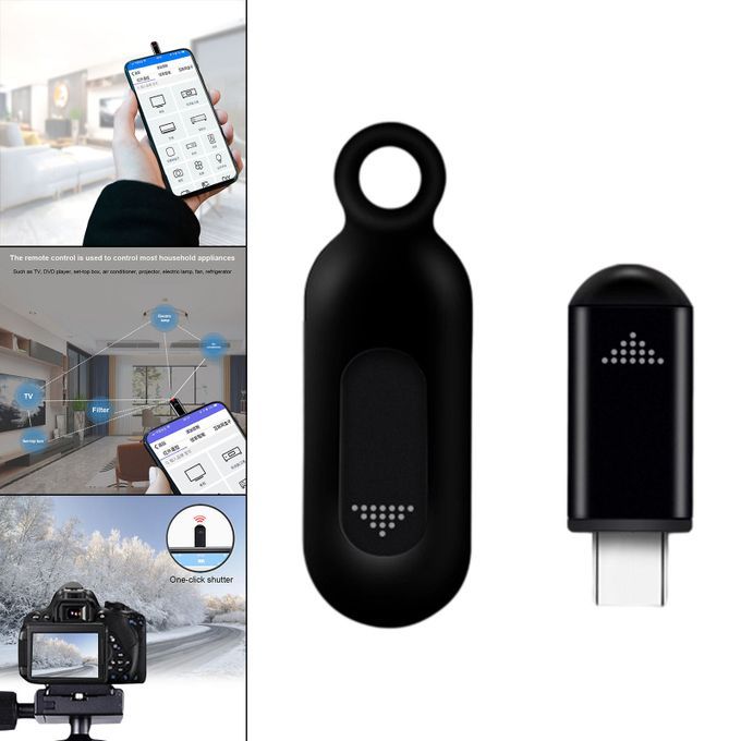 Wireless Remote Control App Micro USB Interface Plug And Type-C Black