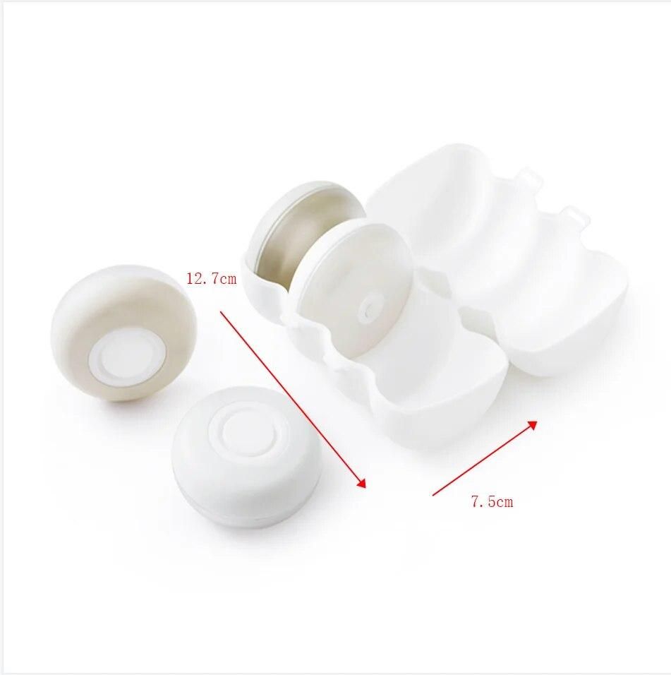 4pcs/set Collapsible Refillable Bottles Travel Round Pods Box Liquid Face Cream Lotion Shampoo Storage Box Cosmetic Dispenser