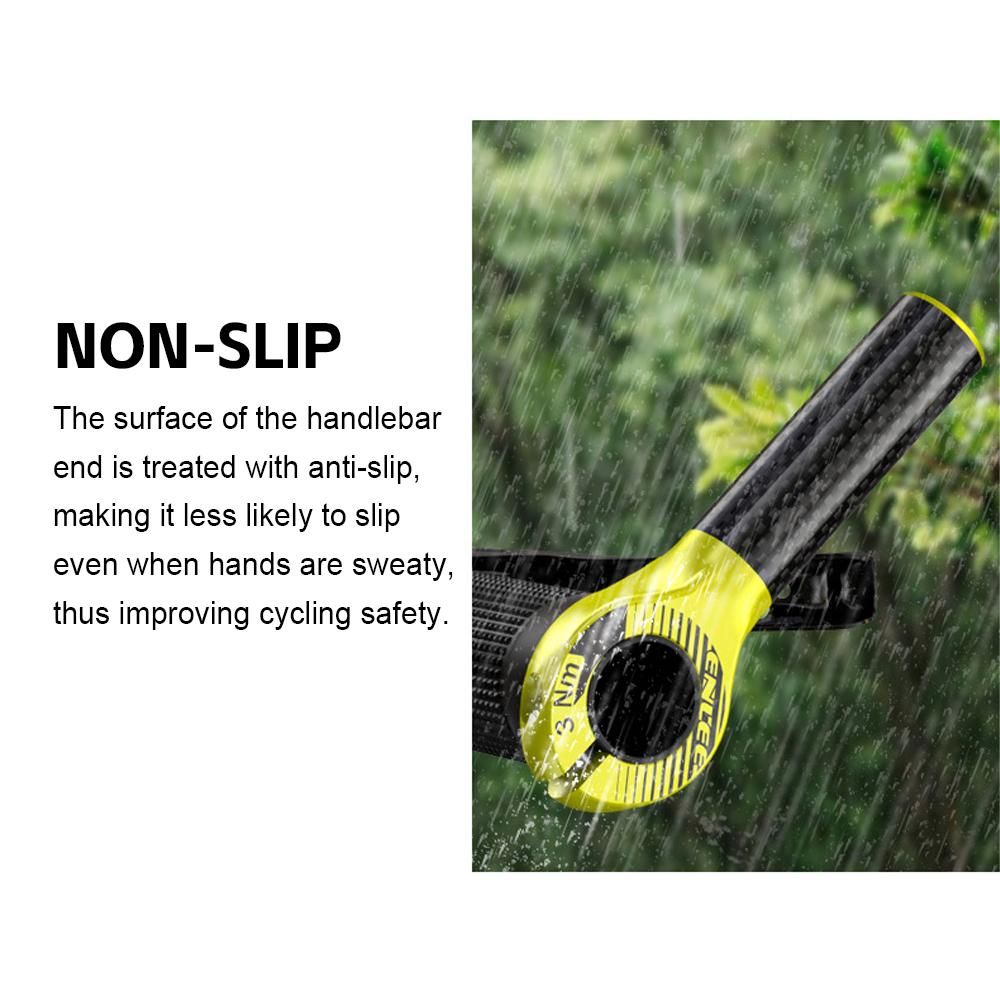 Carbon Fiber Bicycle Handlebar Ends Mountain Bike Handlebar Grip Bike Vice Handlebar