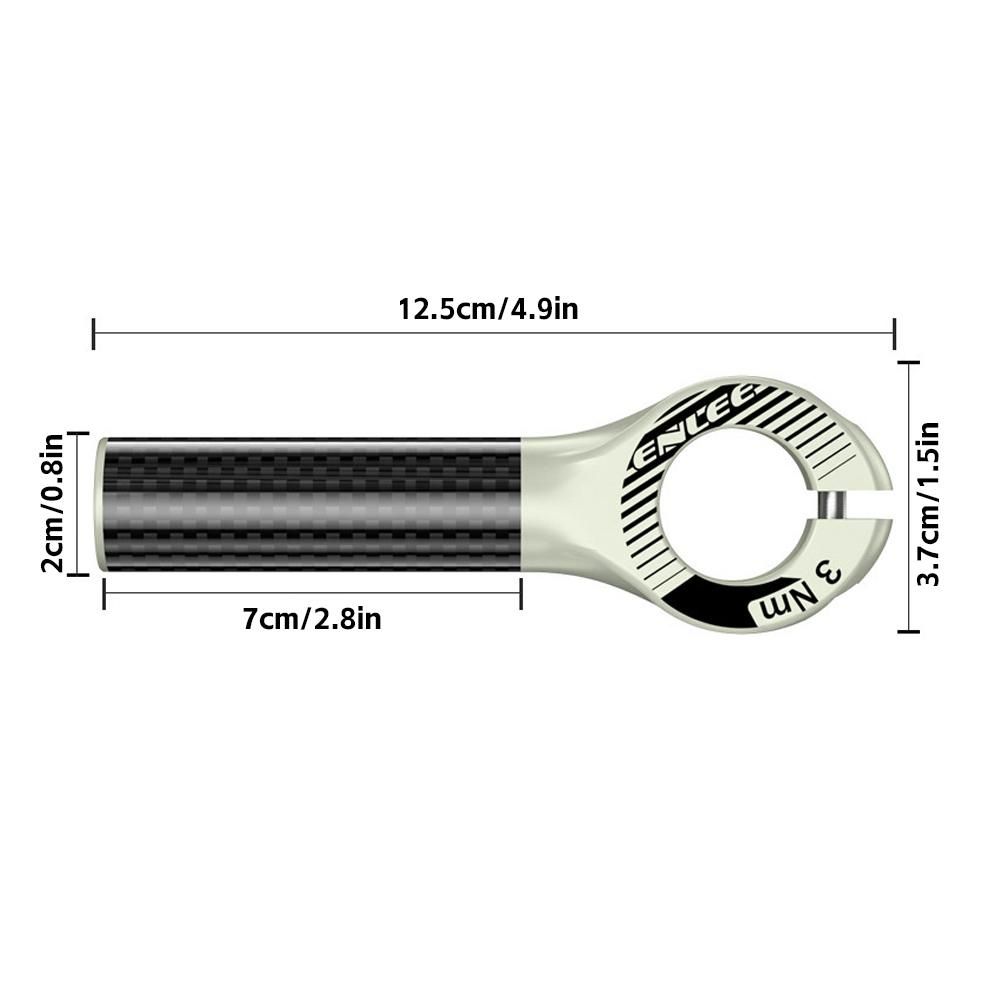 Carbon Fiber Bicycle Handlebar Ends Mountain Bike Handlebar Grip Bike Vice Handlebar