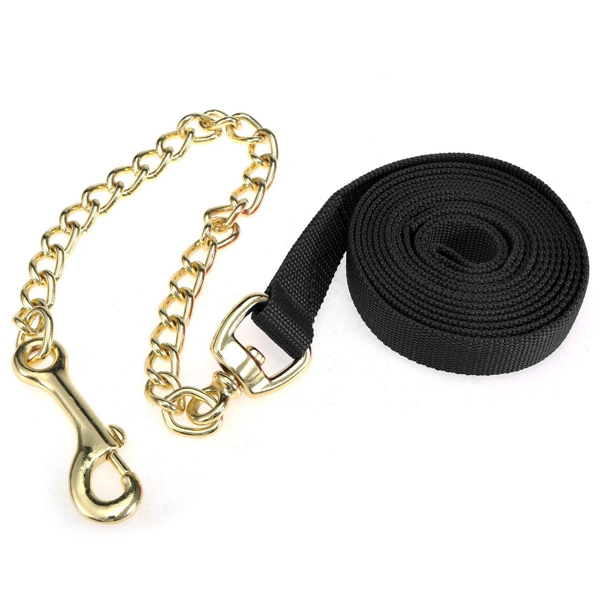 8.5ft Lunge Line Horse Leash Halter With Chain Pet Dog