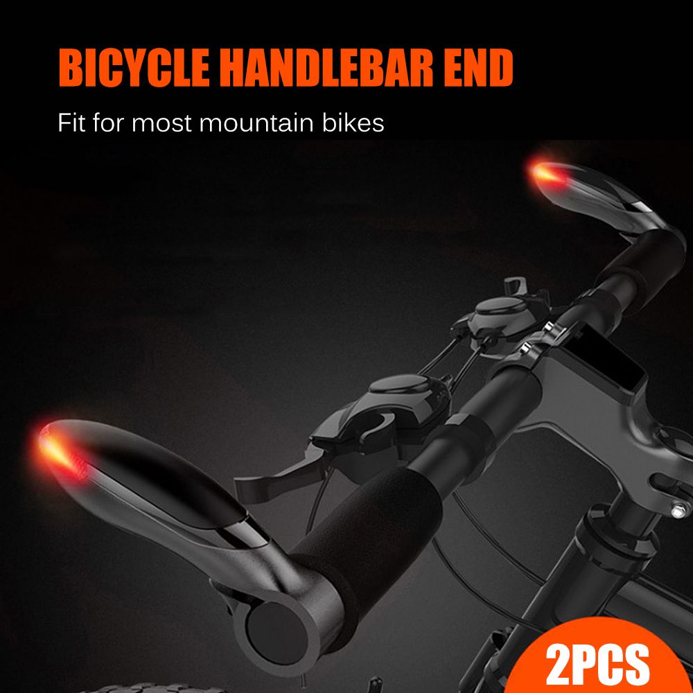 Bike Handlebar End Grips 2pcs Bicycle Bar Ends Handle Grips