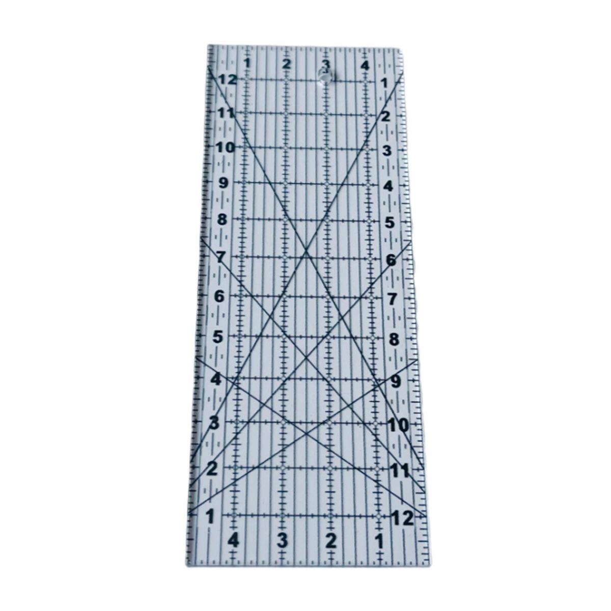 Transparent Diamond Shaped Patchwork Ruled Template Tool