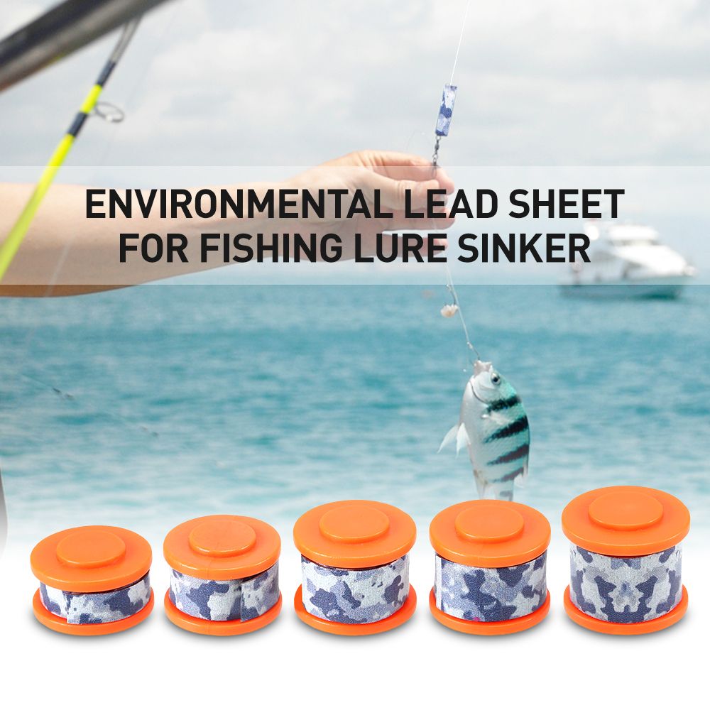 5Pcs Environmental Fishing Sinker Sheet Lure Lead Sinker