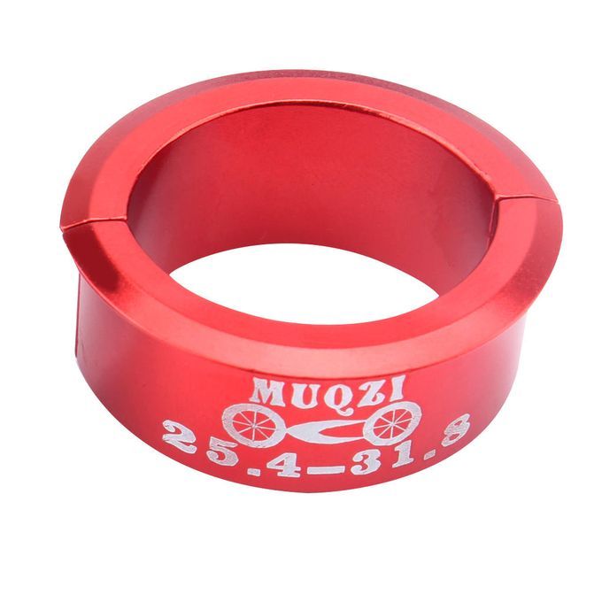 4Pcs Bicycle Handlebar Shim Metal Conversion Adapter 25.4mm - 31 Red