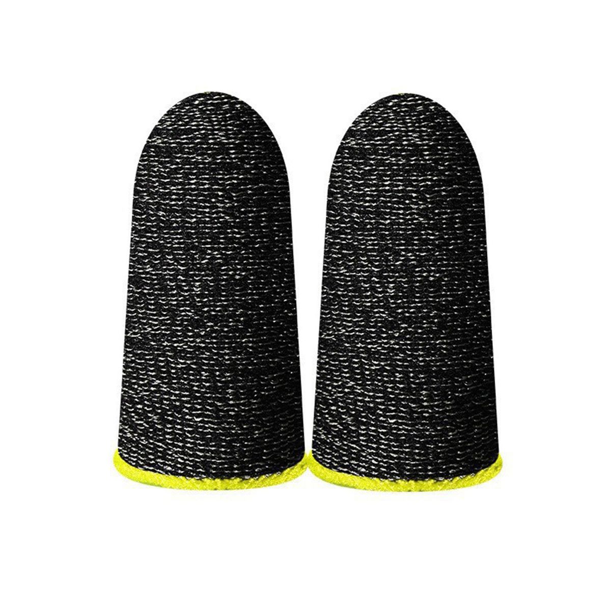 1 Pair Finger Cover Sweat-proof Sensitive Ultra-thin-Yellow