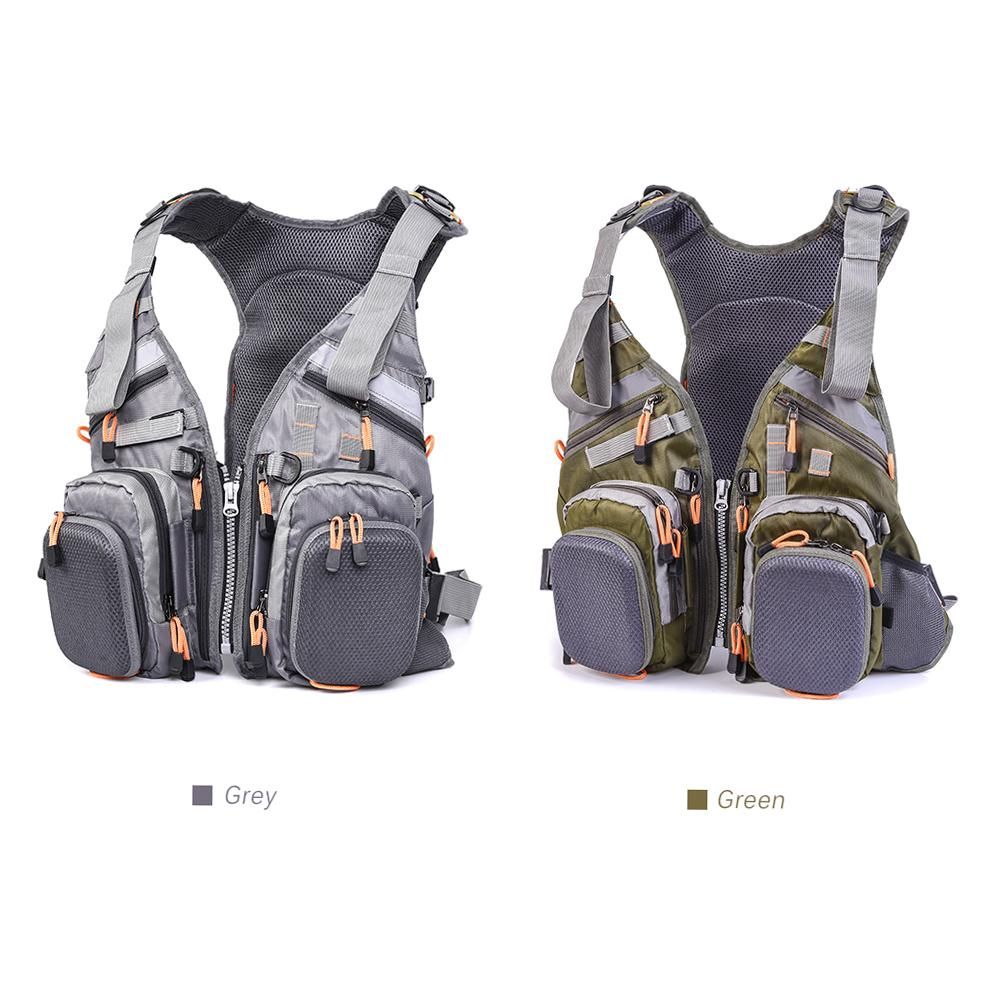 Mesh Fly Fishing Vest Backpack Breathable Outdoor Fishing Vest