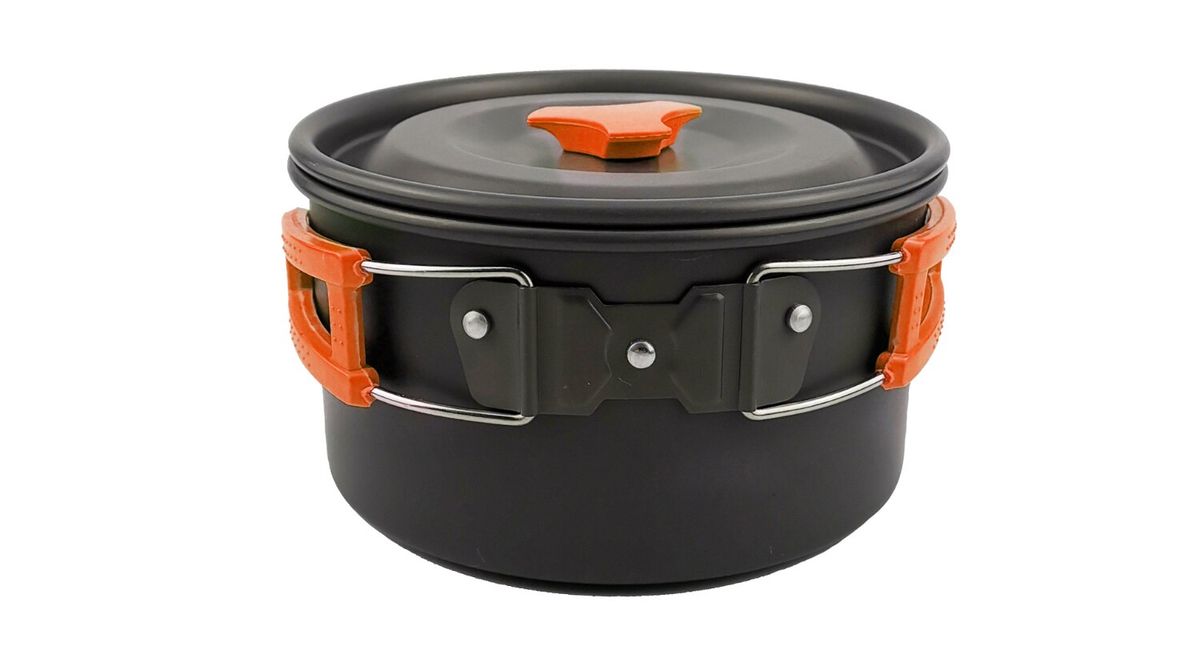 Camping Cooking Picnic Pot Kettle Non Stick Frying Pan Set Camping Tableware Outdoor Cookware