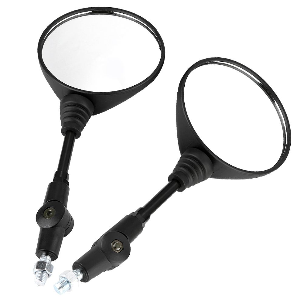 2Pcs Motorcycle Modified Folding Rearview Mirror Round Side