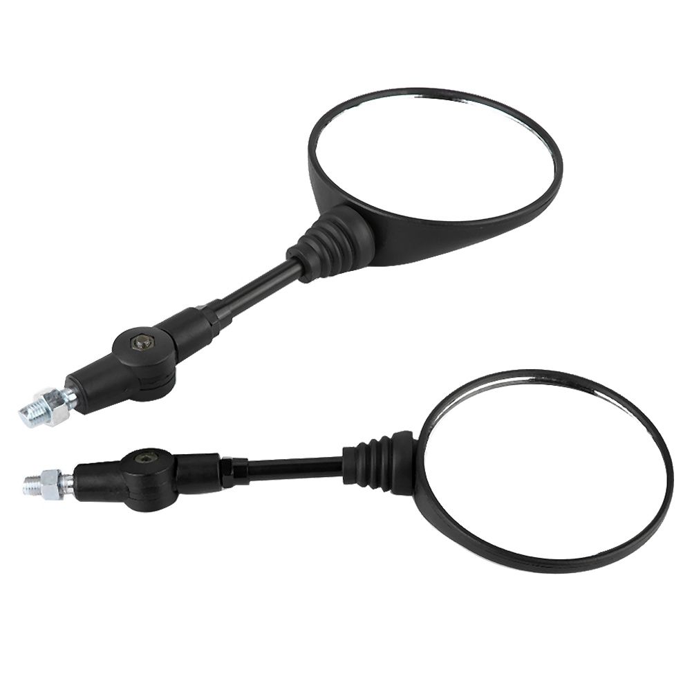2Pcs Motorcycle Modified Folding Rearview Mirror Round Side