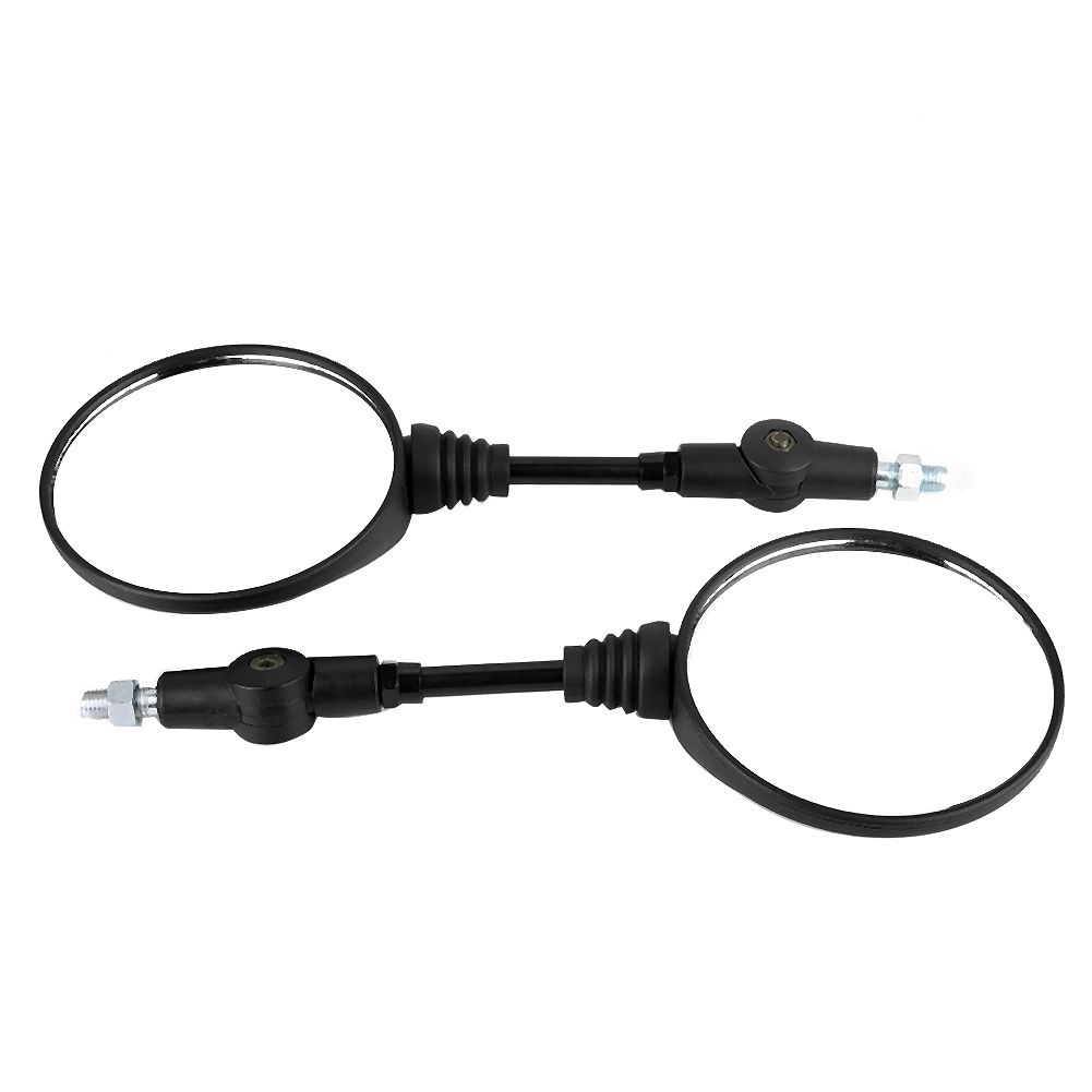 2Pcs Motorcycle Modified Folding Rearview Mirror Round Side