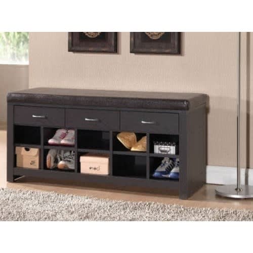 Contemporary Entryway Shoe Bench
