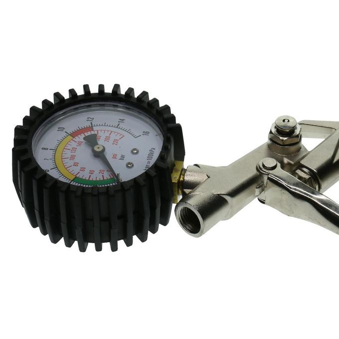 Car Motorcycle Tyre Tire Air Pressure Gauge Dial Meter Compressor
