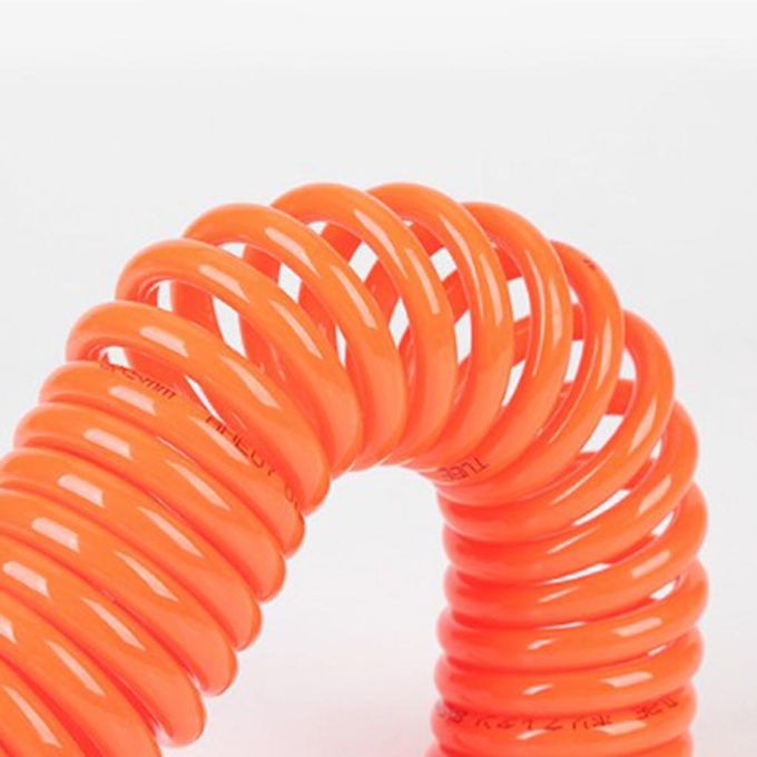 6M/9M/15M 12mm X 8mm High Flexible PU Recoil Hose Tube For Compressor