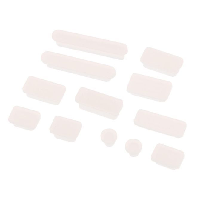 Silicone Rubber Anti-Dust Plug Cover Cap For Laptop Macbook Air Clear