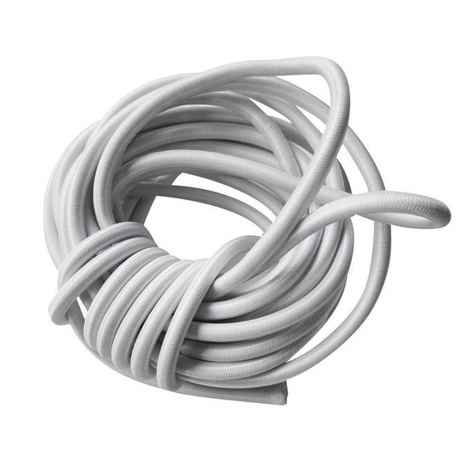 5 Meters 5mm Thickness Elastic Bungee Rope Shock Cord Tie Down  White