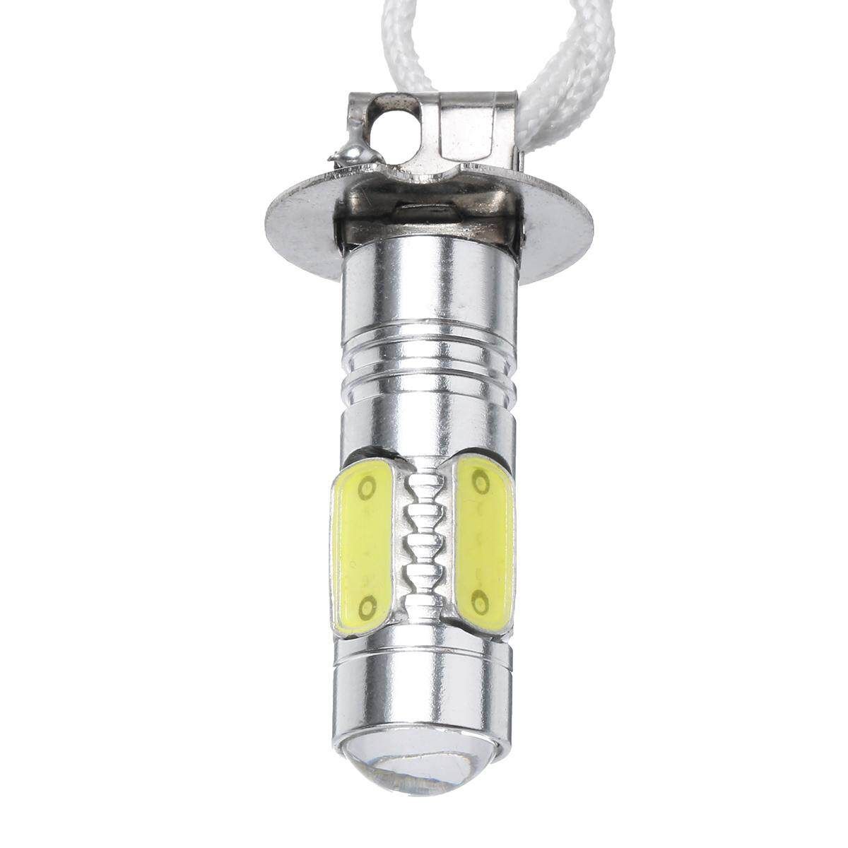 2 Pcs H3 LED COB Super White Car Fog Day Head Light Lamp Bulb Headlight 12V