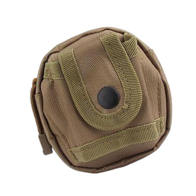 Outdoor Game Slingshot Bag Hunting Steel Balls Waist Package Khaki