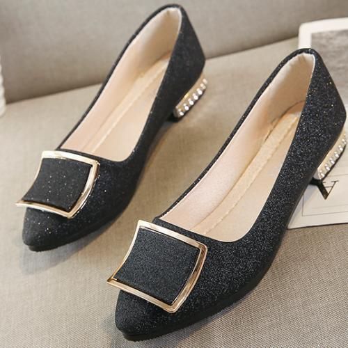 Women's Leather Shoes Are Soft And Fashionable Low-heeled Shoes