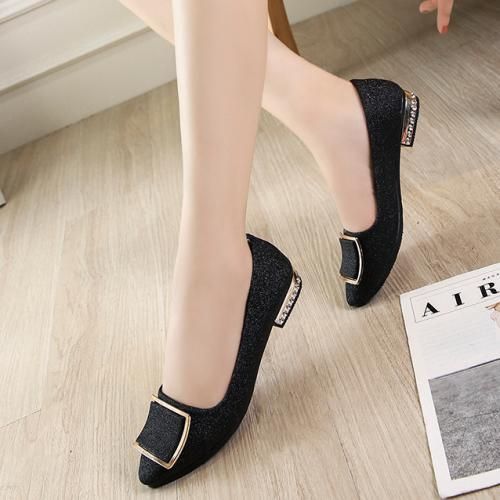 Women's Leather Shoes Are Soft And Fashionable Low-heeled Shoes