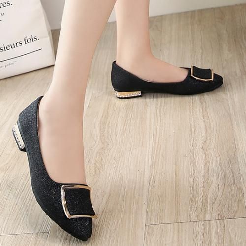 Women's Leather Shoes Are Soft And Fashionable Low-heeled Shoes