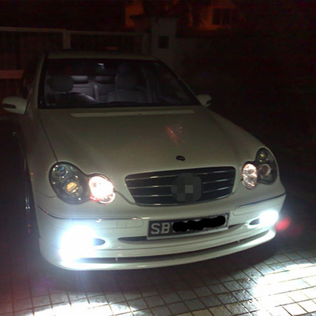 2 PCS H3 DC 12V 5W 250LM Auto Car Fog Lights With 16 SMD-2835 LED Bulbs (White Light)