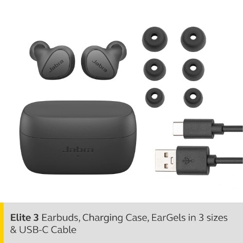 Elite 3 In Ear True Wireless Earbuds – Noise Isolating With 4 Built-in Microphones